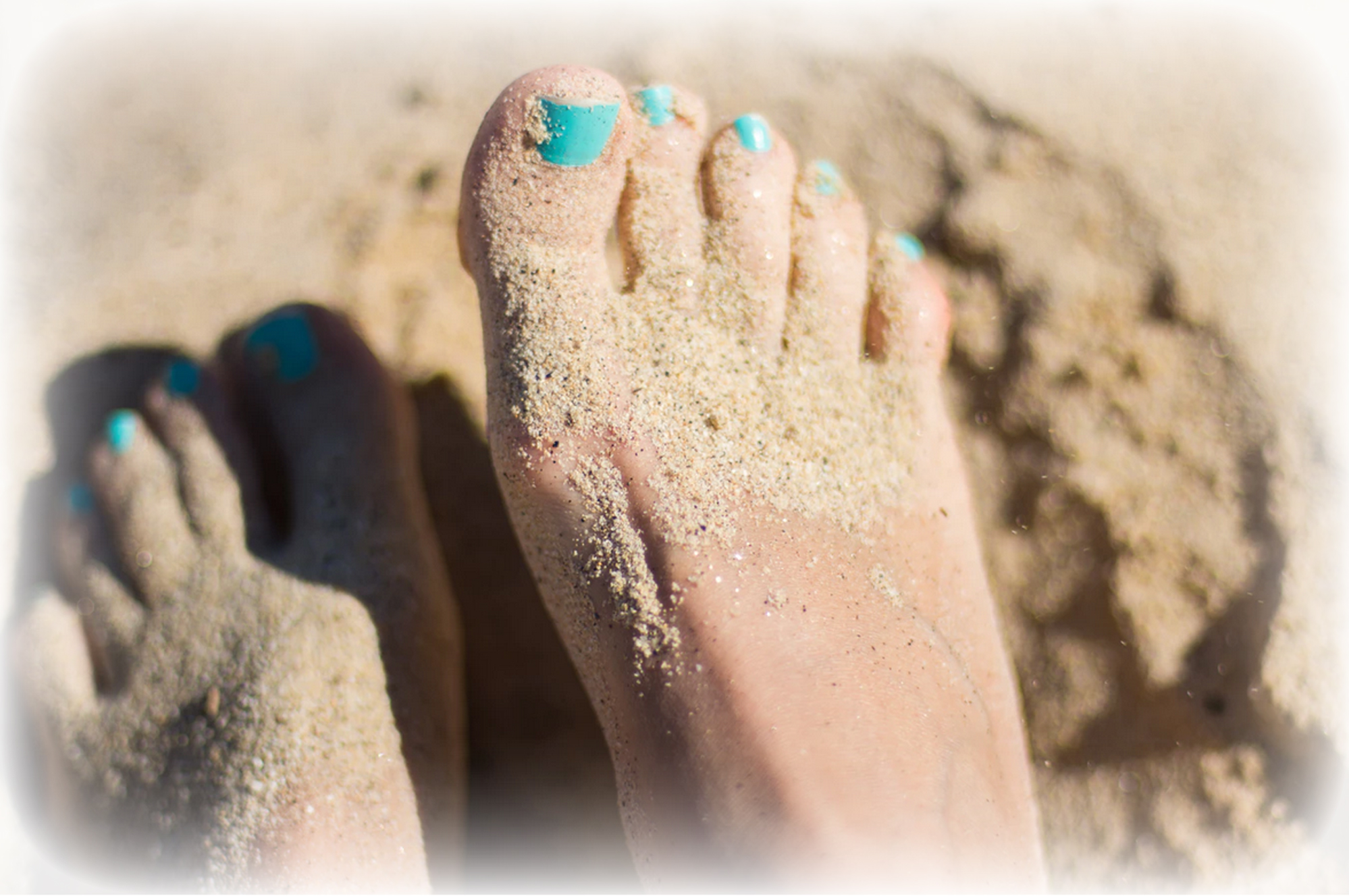 toes in the sand